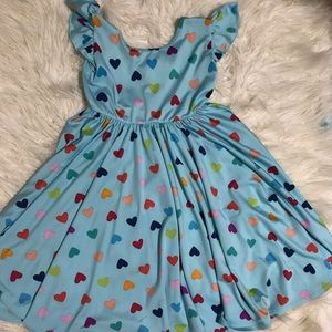 Girl Dot dot smile light blue dress